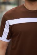 Erkek şerit Detaylı Kısa Kollu T-shirt resmi